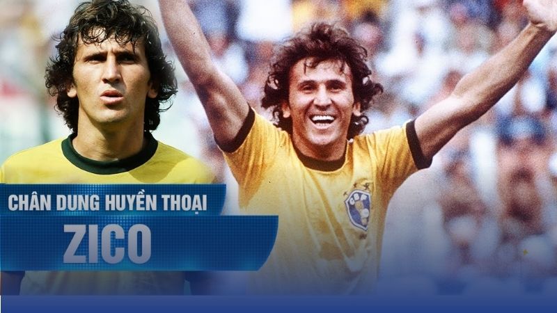 Zico là tiền vệ huyền thoại với 52 bàn thắng, biểu tượng cho lối chơi sáng tạo của Brazil.
